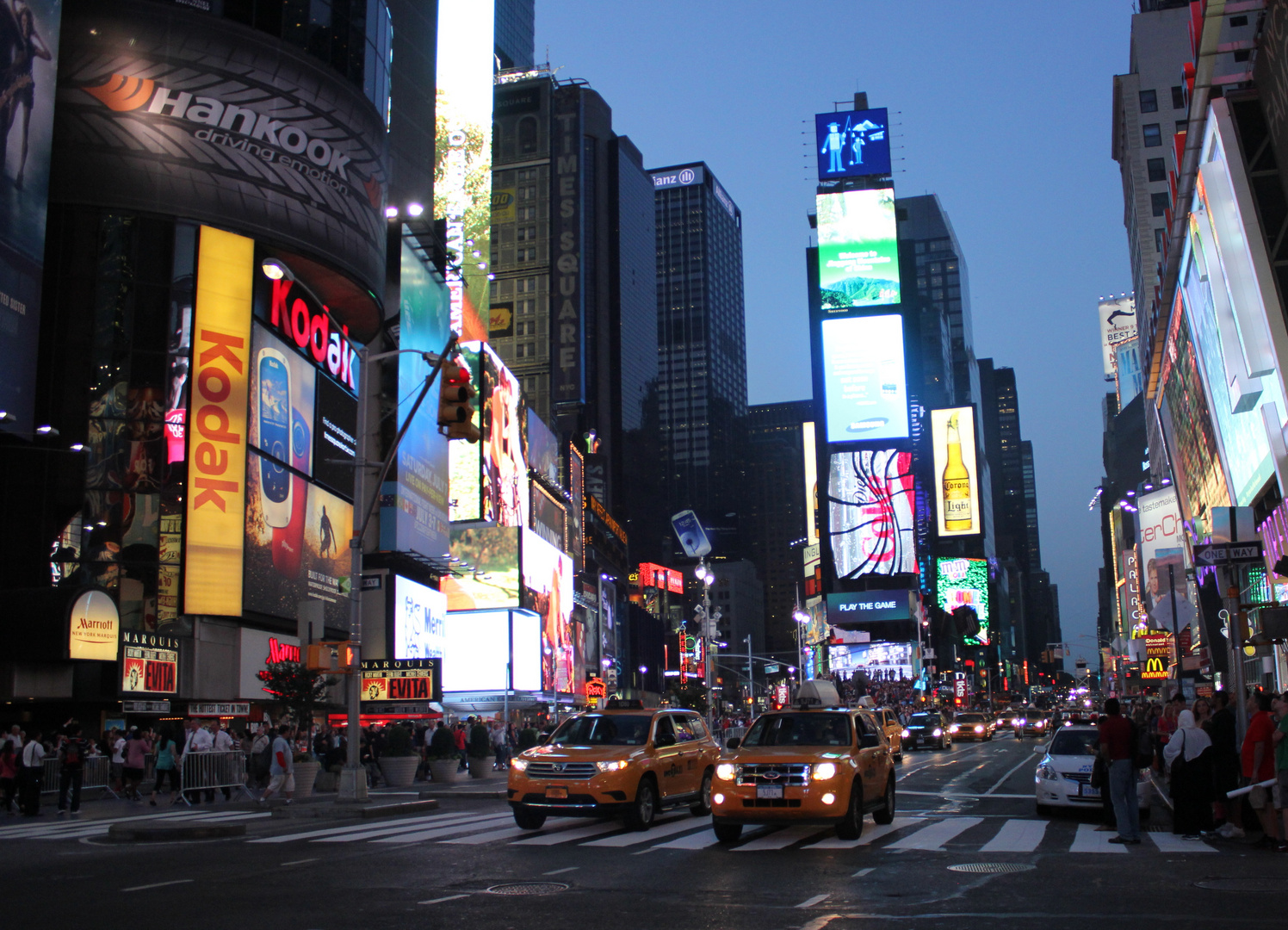 Yellow Cab in times square