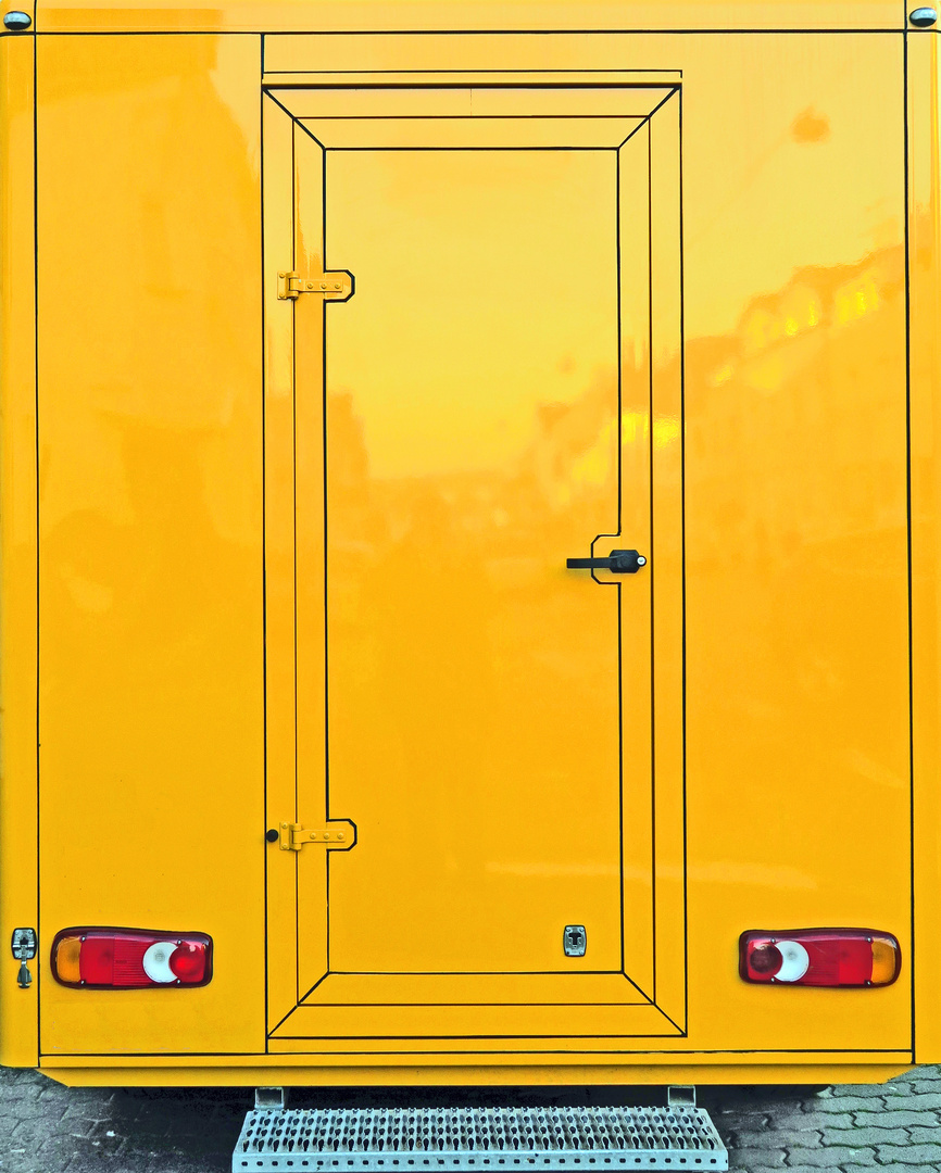 yellow car door