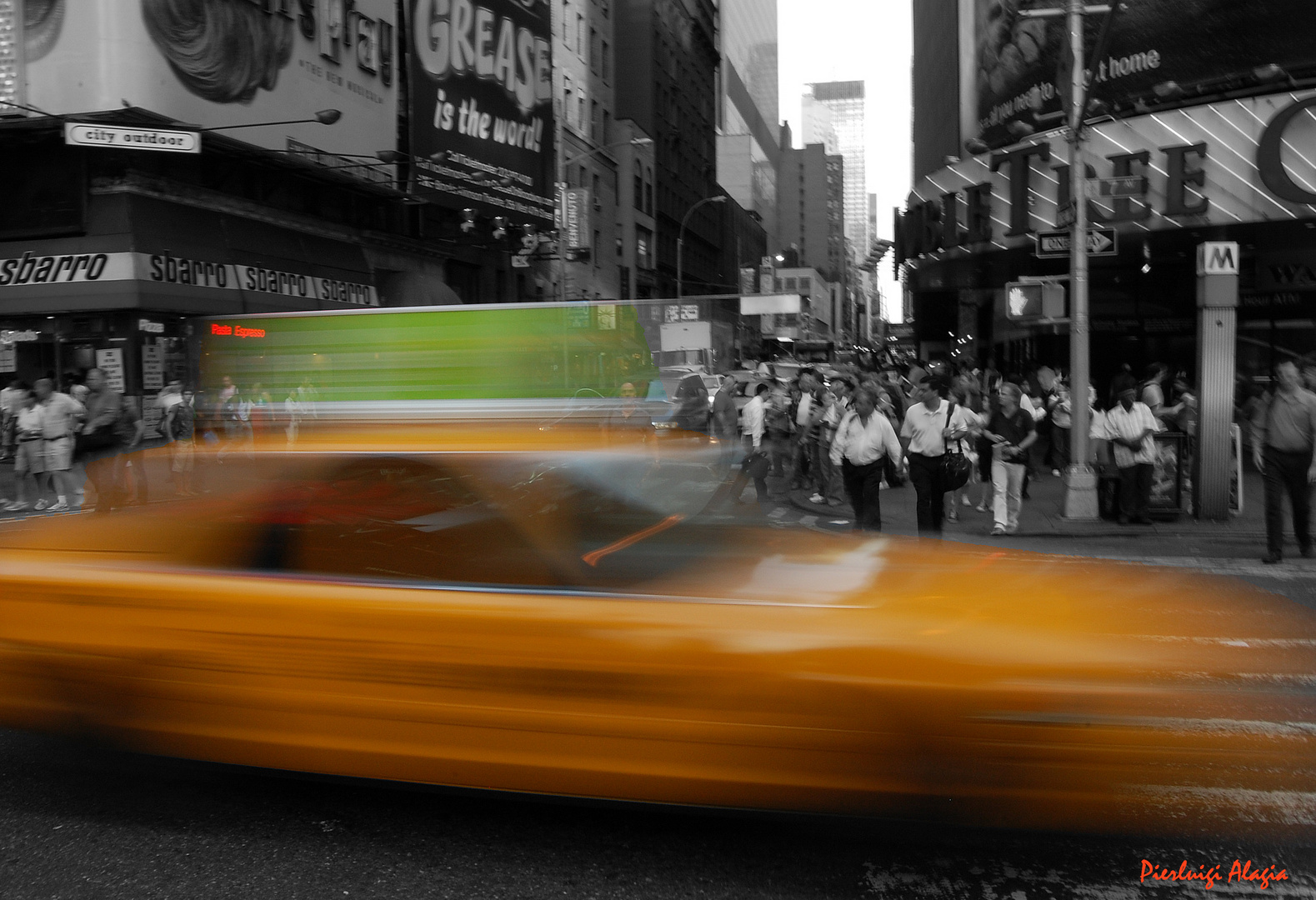 Yellow car in NYC