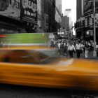 Yellow car in NYC