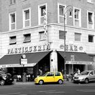 Yellow Car in Rome.