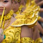 Yellow China dancers