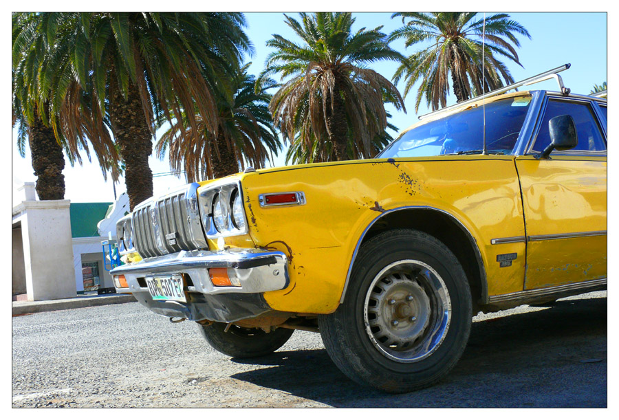 Yellow Datsun