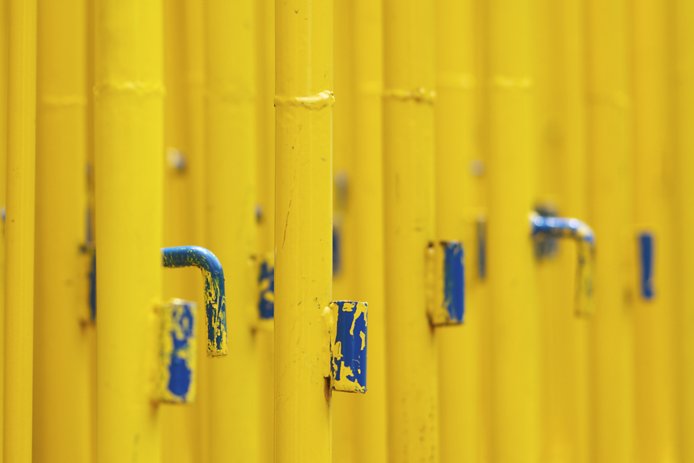 yellow fence