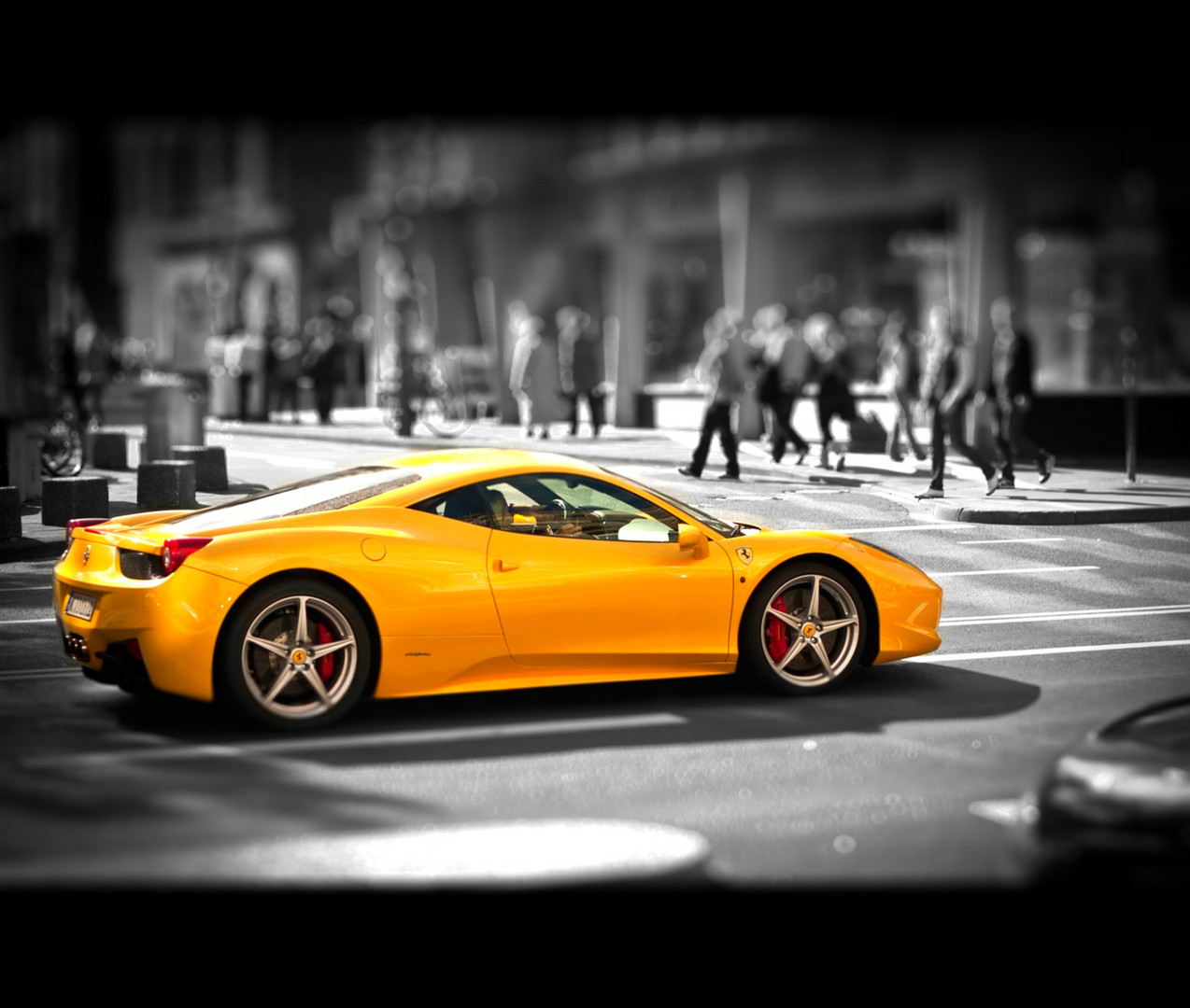 Yellow Ferrari