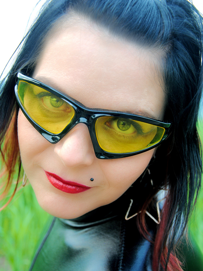 yellow glasses