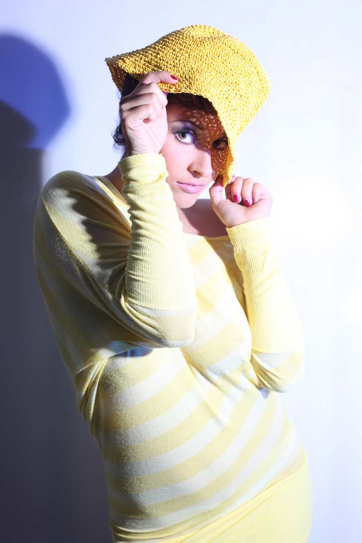 yellow hat