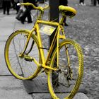 Yellow on two wheels