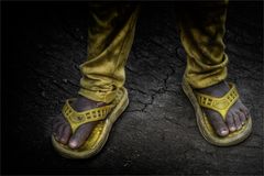 yellow shoes from india