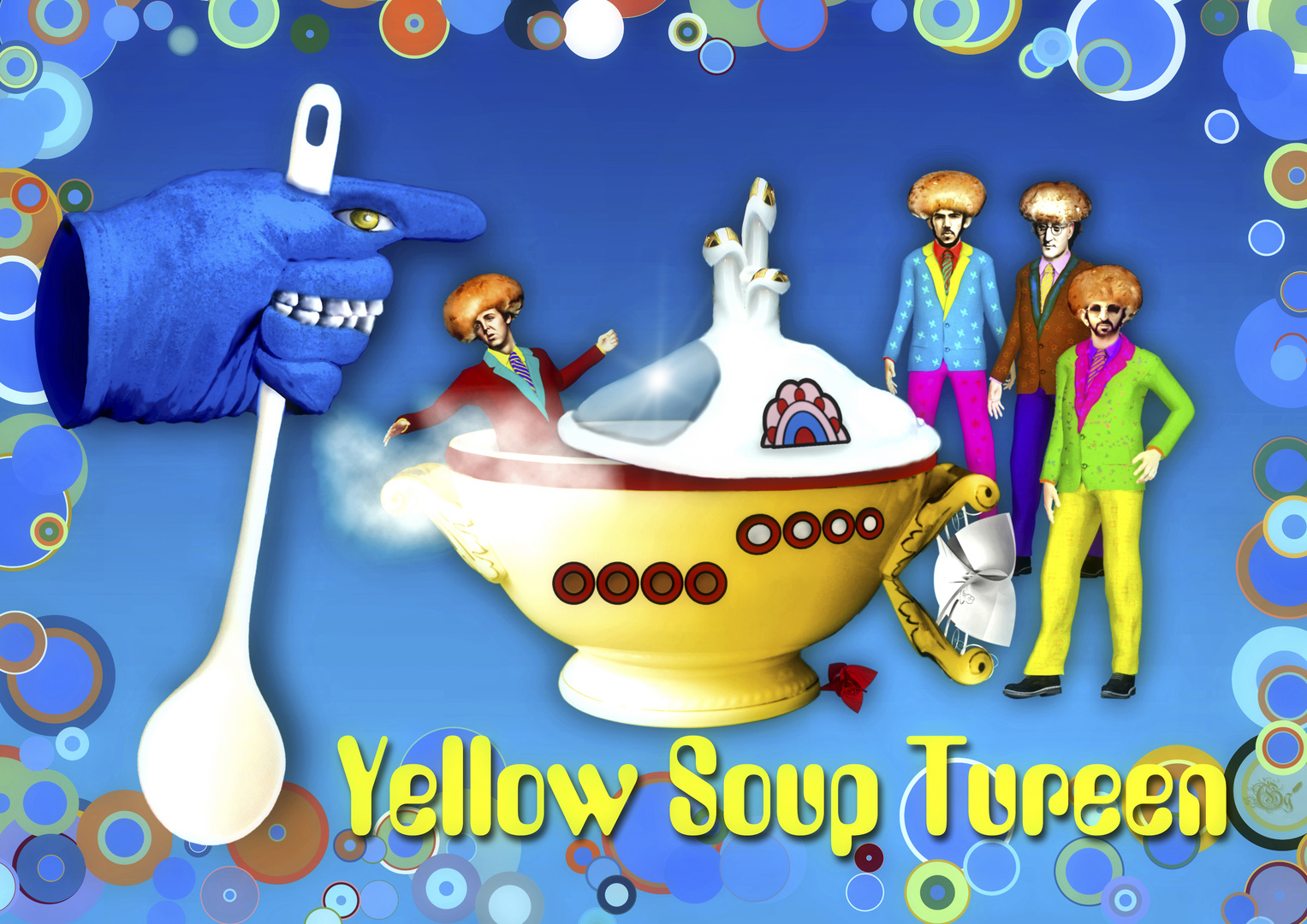 Yellow Soup Tureen 