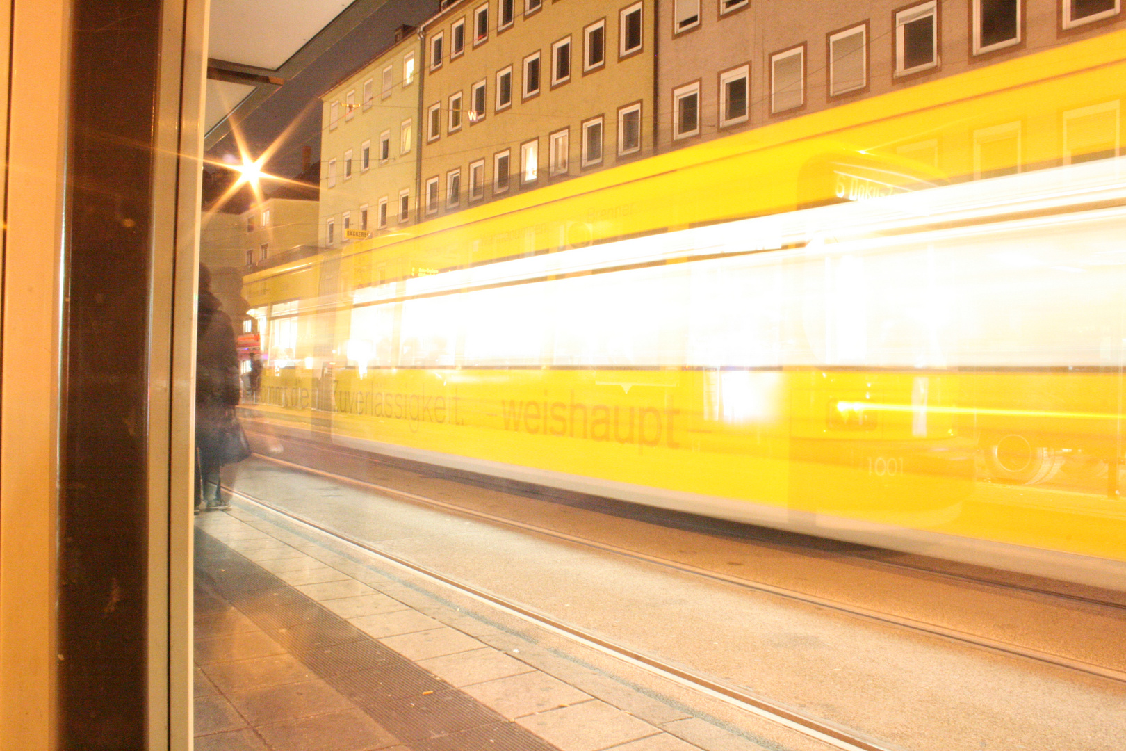 yellow tram