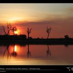 Yellow Waters bei Sonnenuntergang