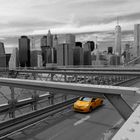 YellowCab auf der Brooklyn Bridge