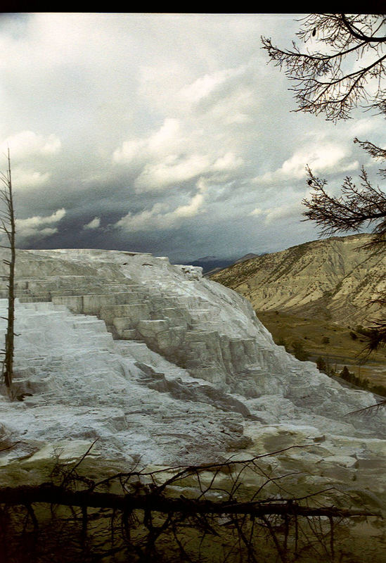 Yellowstone 2002 im Oktober / Sinterterrassen im Norden