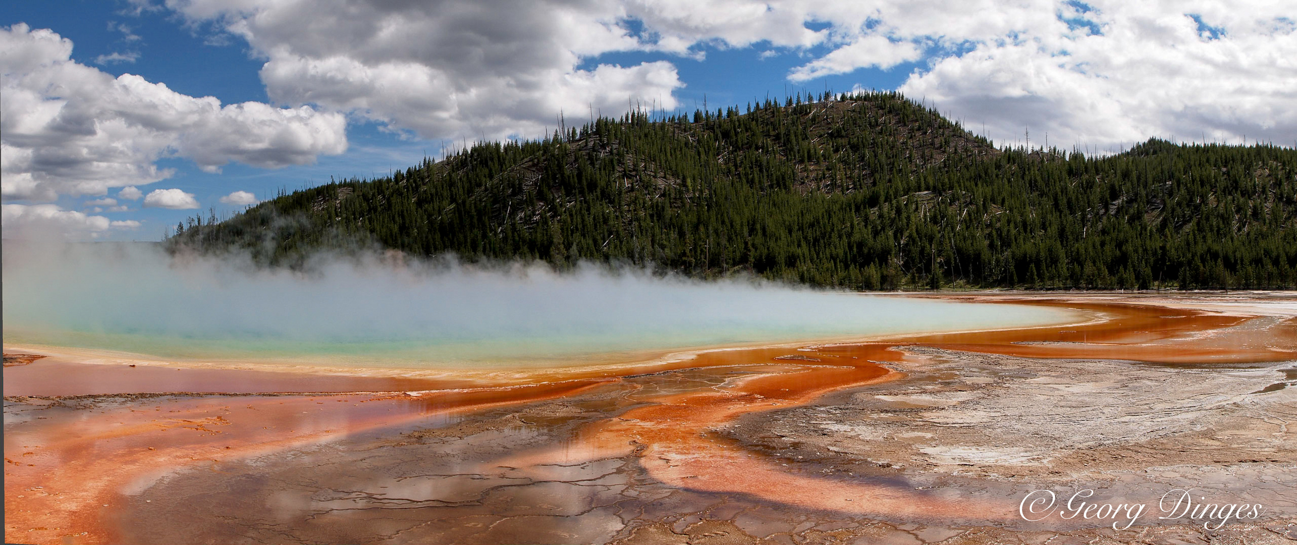 Yellowstone Grand Prismatic Panorama