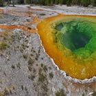 Yellowstone Nat. Park, Panoramaaufnahme der Morning Glory Spring, August 2012