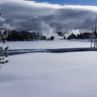 Yellowstone Park, Schnee, Schnee