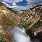 Yellowstone Rainbow-Waterfall