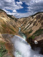 Yellowstone Rainbow-Waterfall