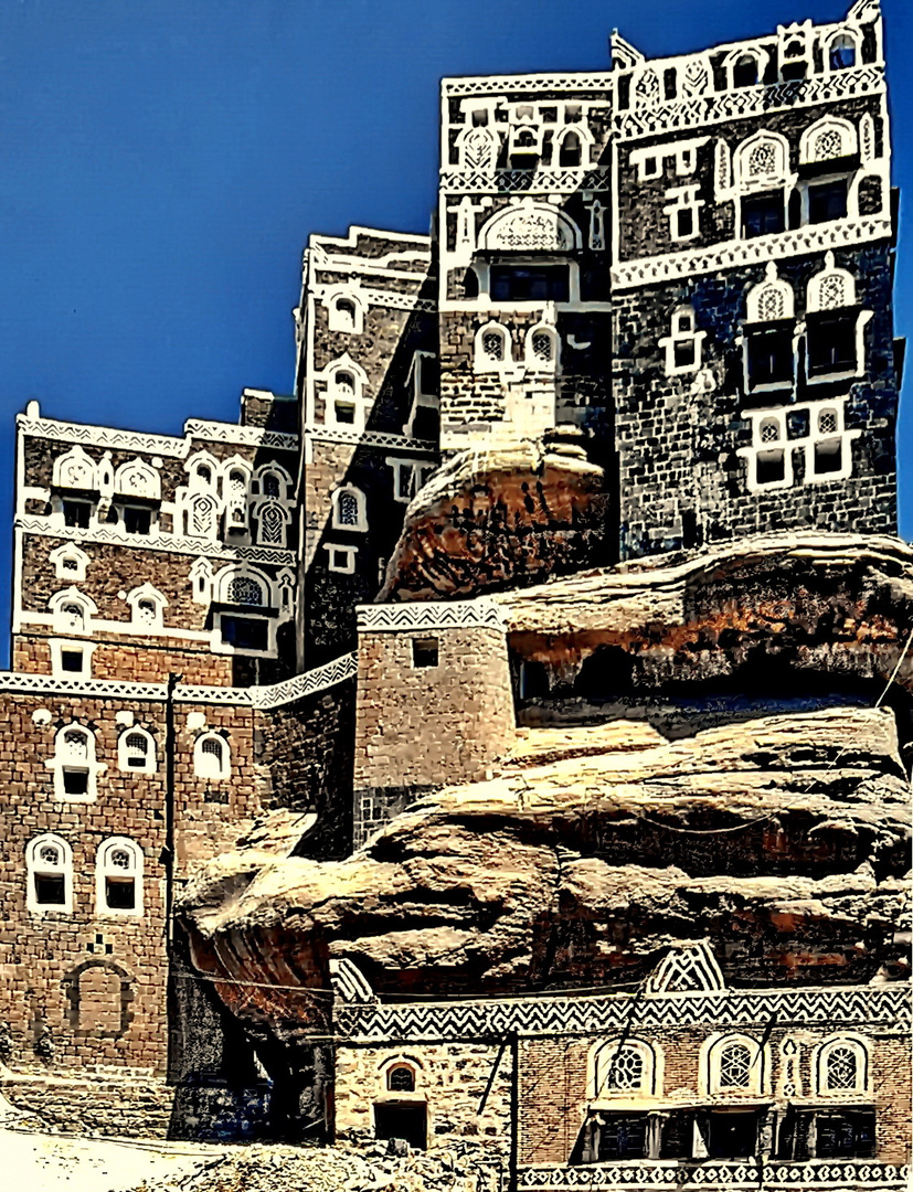 Yemen, Wadi Dhar Rock Palace