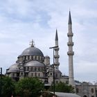 Yeni Cami Moschee am Ende der Galata Brücke