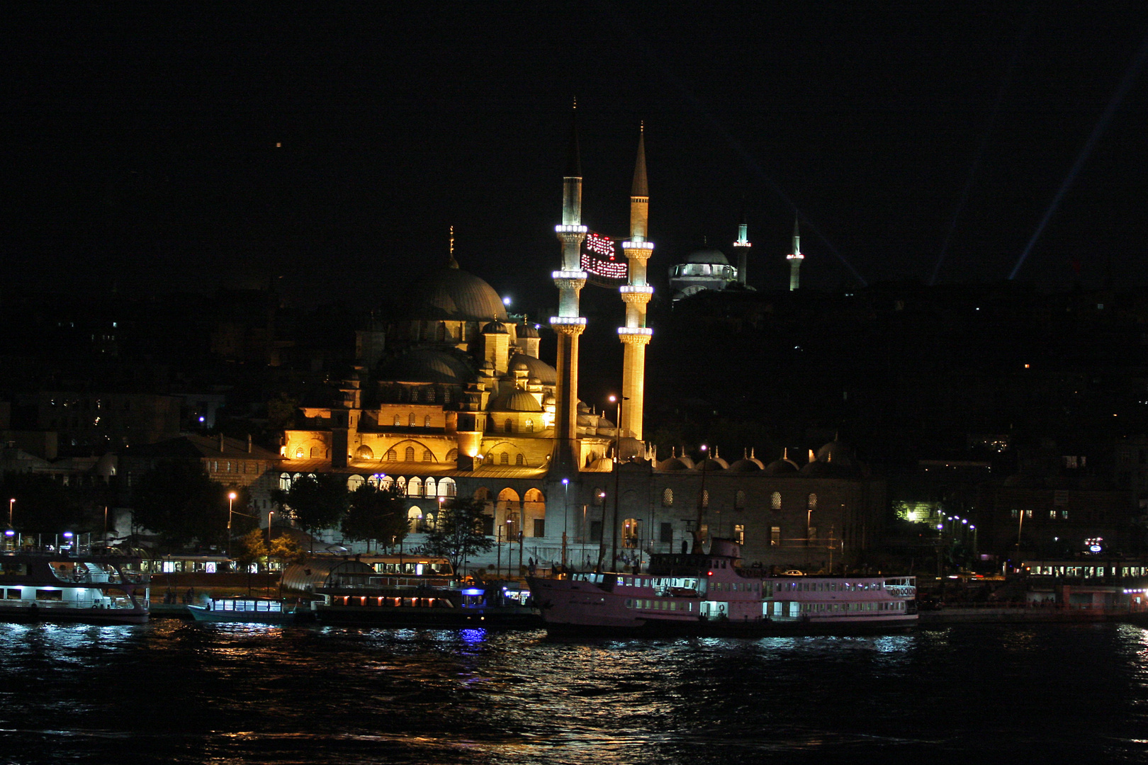 Yeni Cami / Neue Moschee bei Nacht, Istanbul