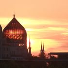 Yenidze beim Sonnenuntergang