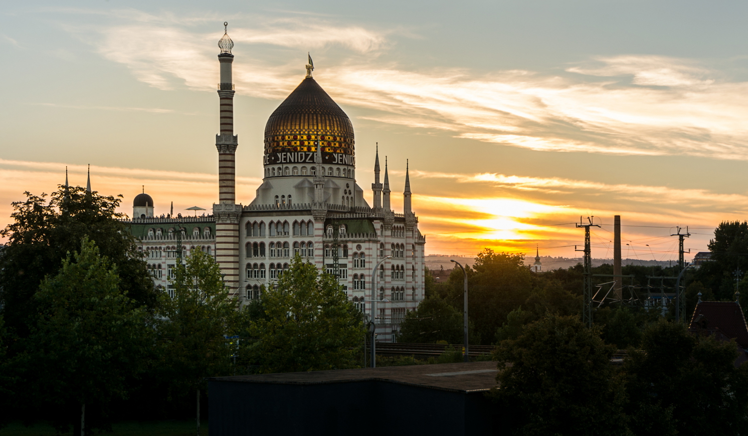 Yenidze im Abendlicht