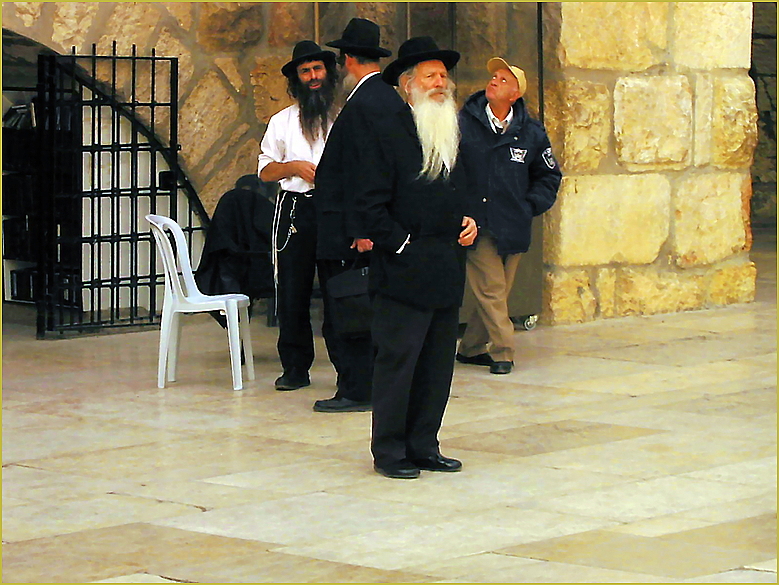 Yerushalayim - an der klagemauer habe ich diese netten menschen getroffen