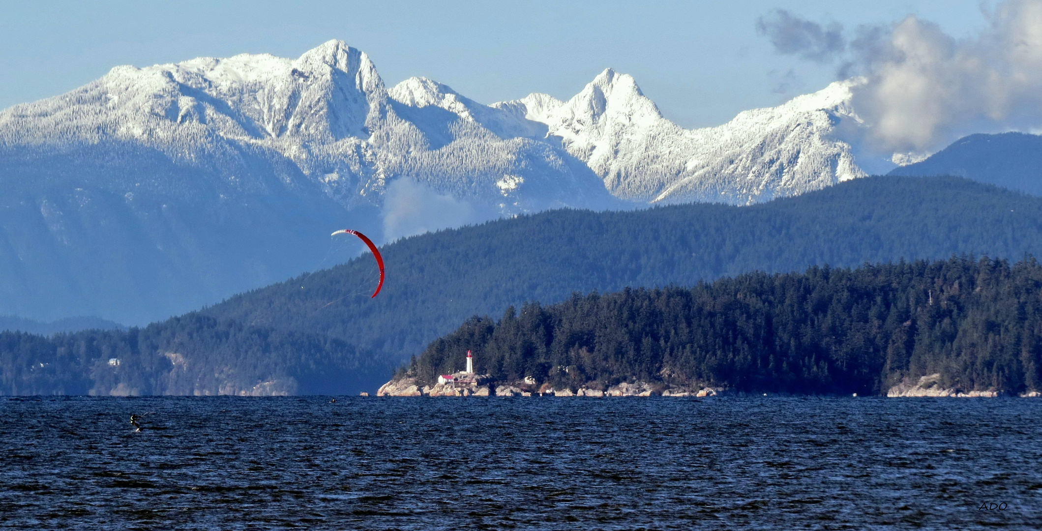 Yesterday - Kitesurfing and Sailing