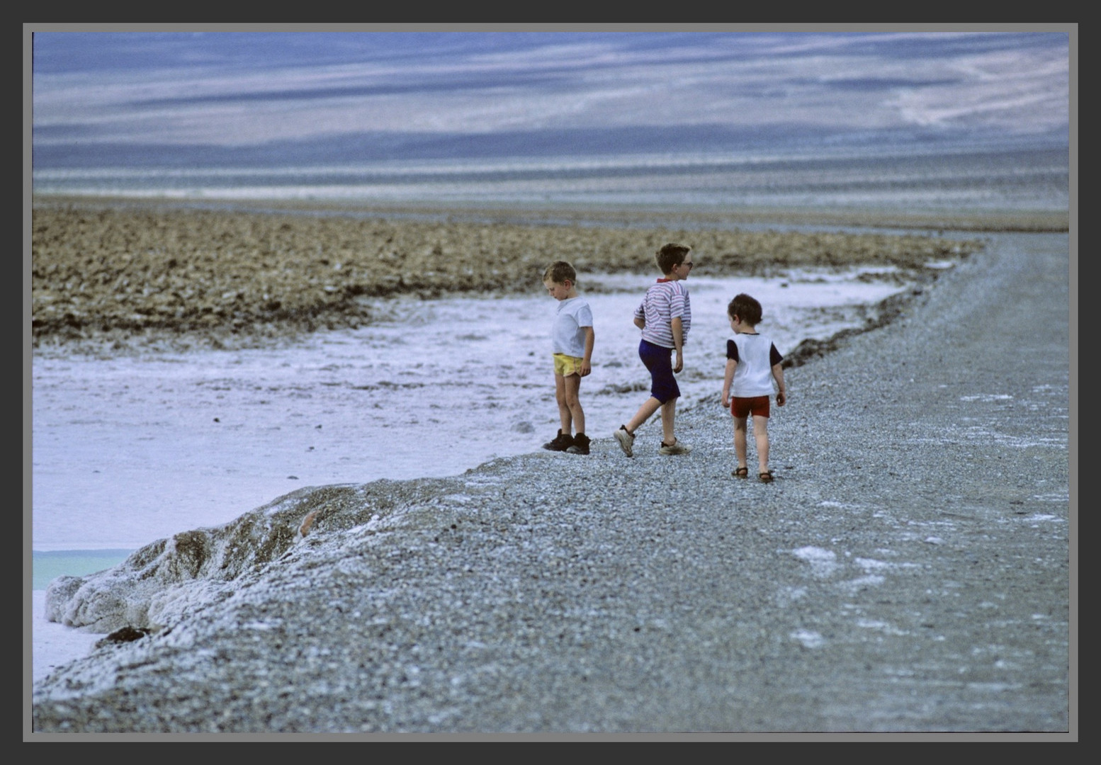 YKids exploring Death Valley, California, USA