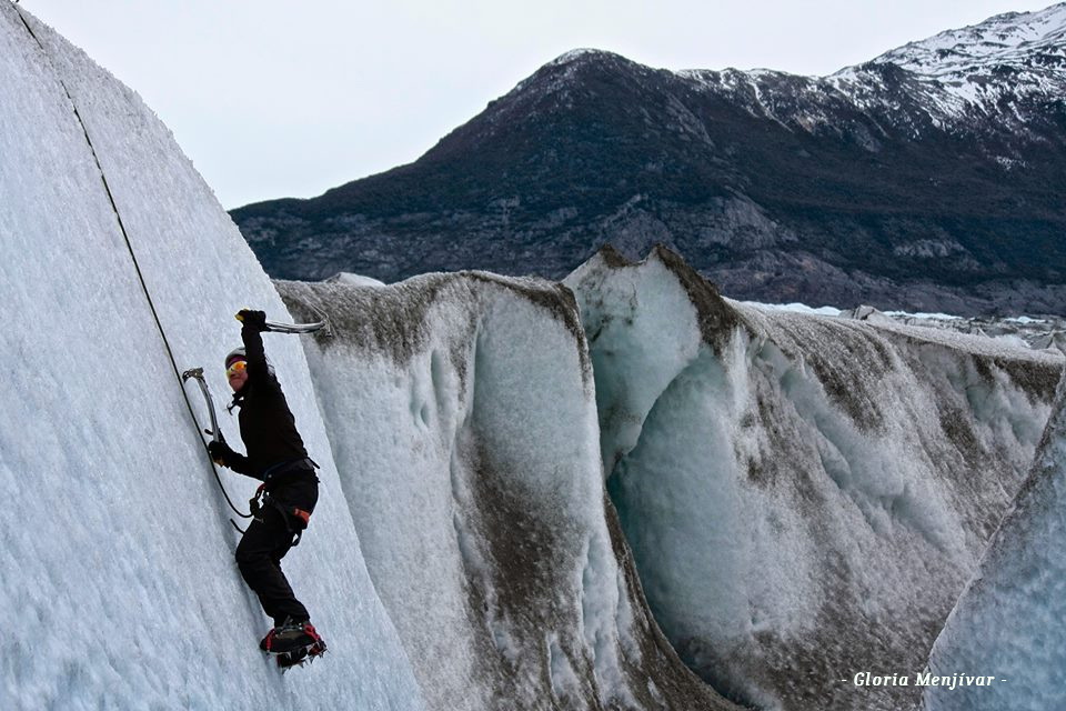 Yo, en el Glaciar Viedma.