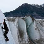 Yo, en el Glaciar Viedma.