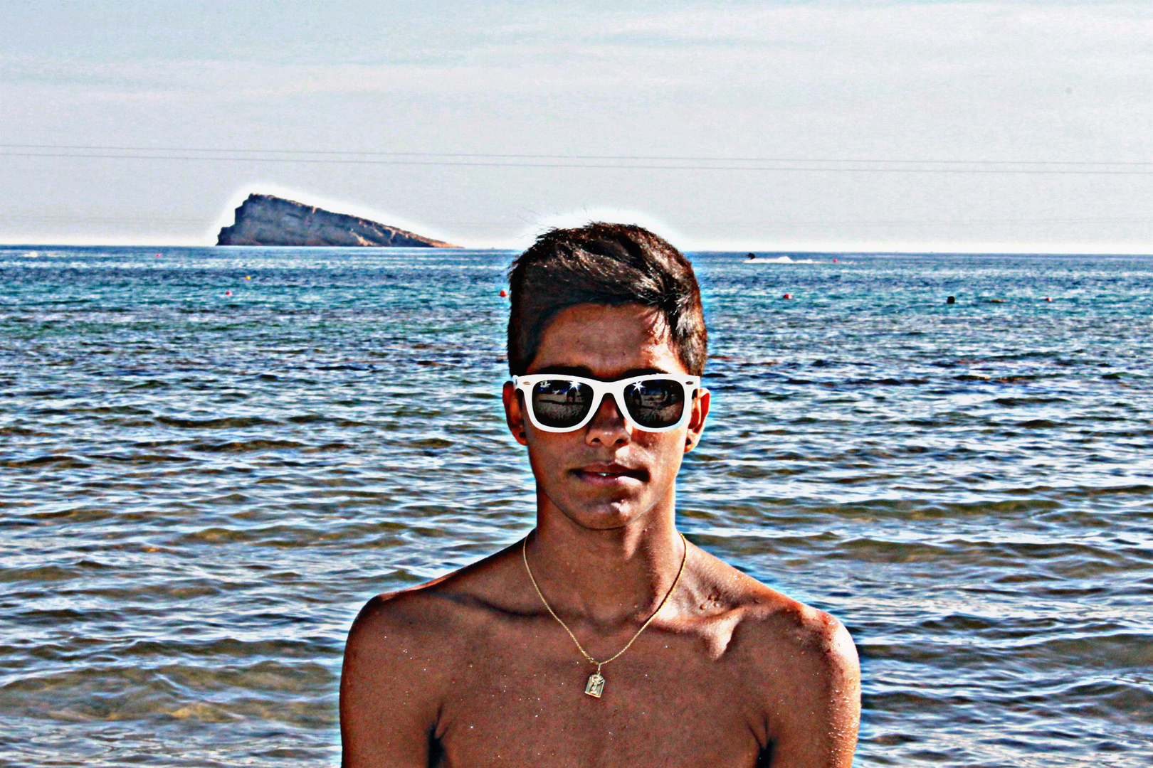 Yo en la playa