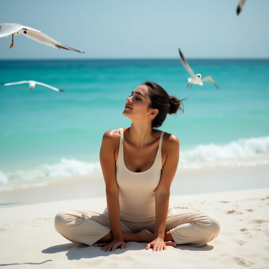 Yoga am Strand