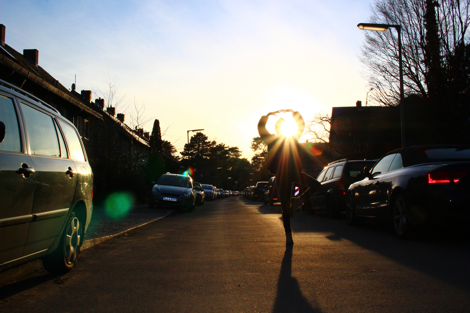 Yoga in der Abendsonne