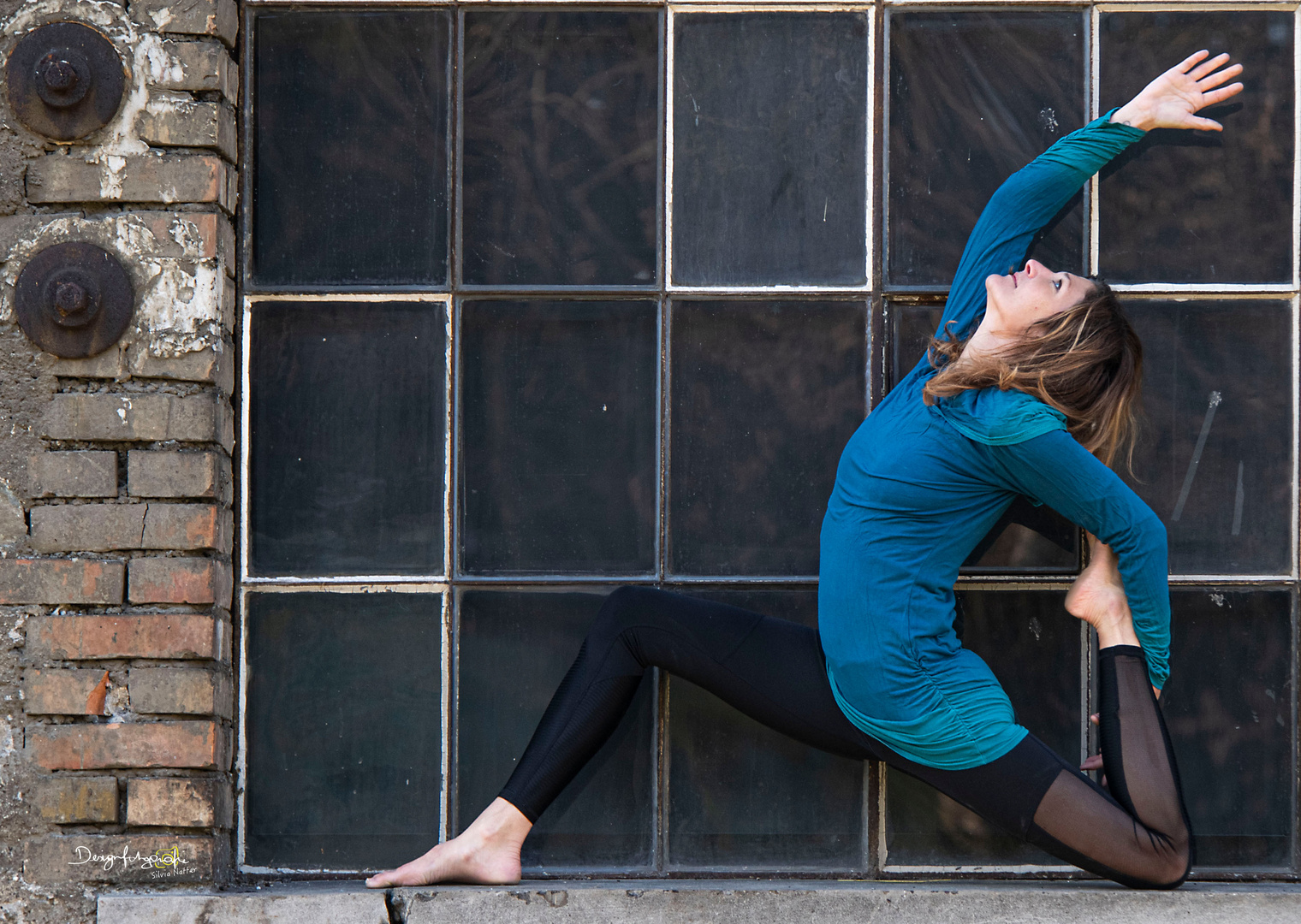 Yoga in the window