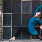 Yoga in the window