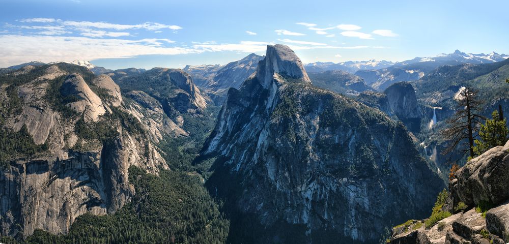 yosemite half dome pano