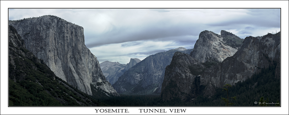 Yosemite Valley. Tunnel View