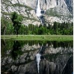 Yosemity Falls gespiegelt