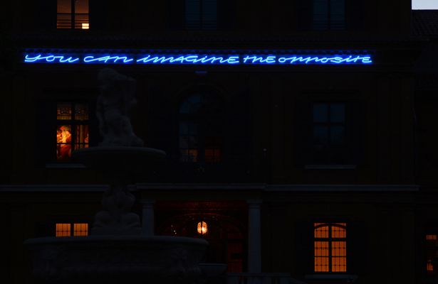 You can imagine the opposite - Mauricio Nannucci