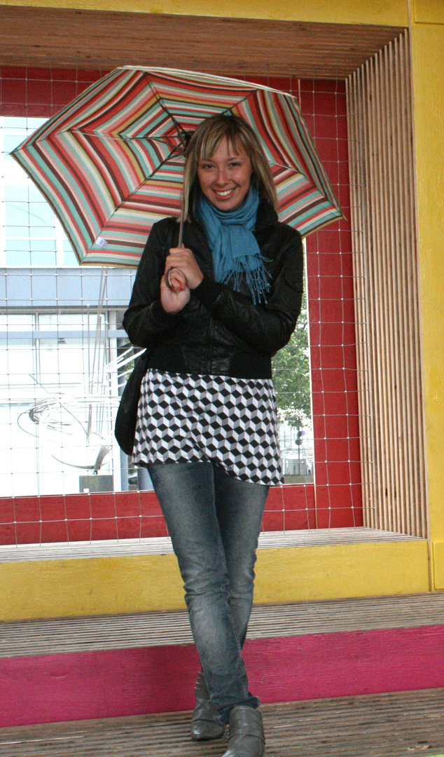 You can stand under my umbrella!