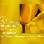 You have redeemed