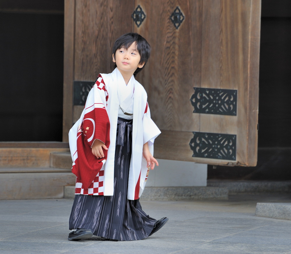 Young boy at Meiji Shrine