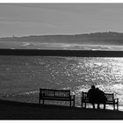 young couple at the mouth of the River Tyne, newcastle