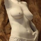 Young Female body casting lifecast sculpture