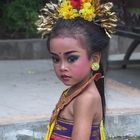 Young girl in dancing dress