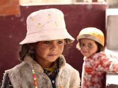 Young girls at Thiksey Monestary