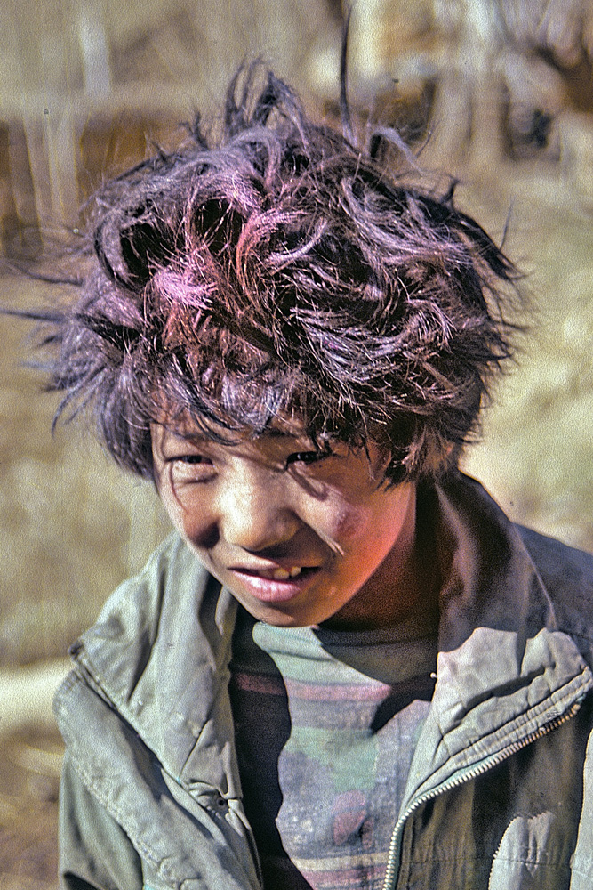 Young inhabitant in Mustang city